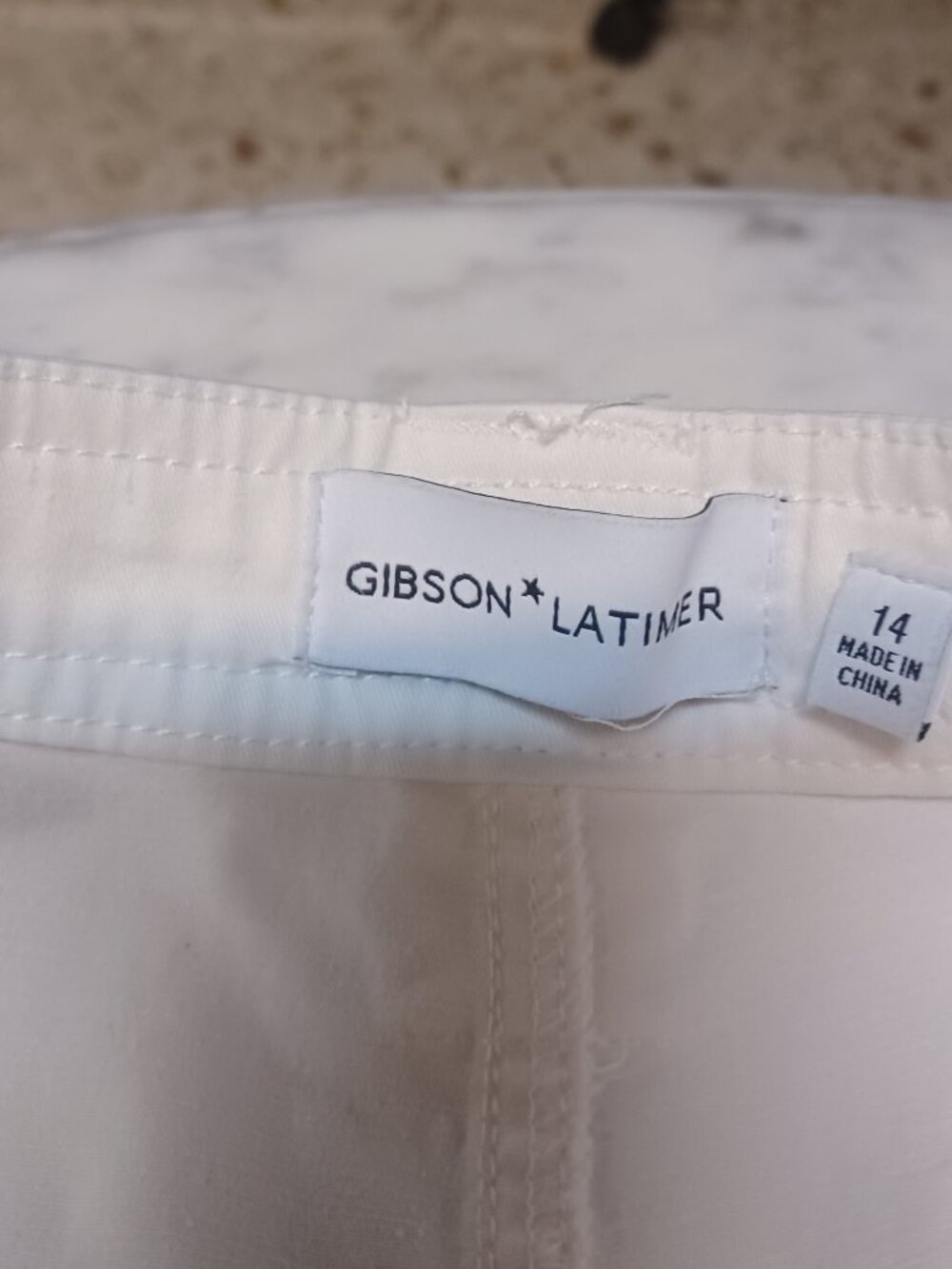 Gibson Latimer Women's Short Pants SZ 14 White - Picture 4 of 5